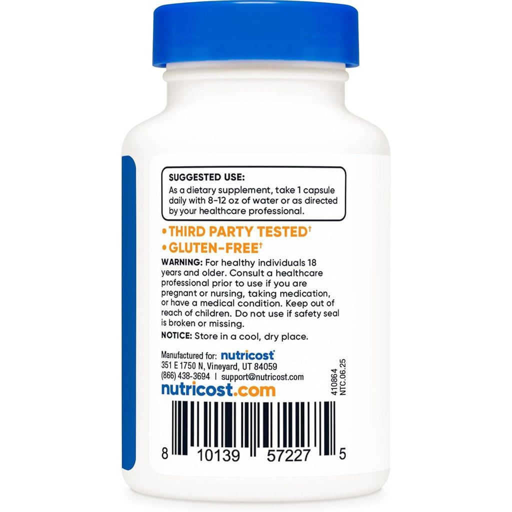 Nutricost PQQ (Pyrroloquinoline Quinone) 20Mg, 60 Capsules - Vegetarian Capsules, Non-Gmo, Gluten Free