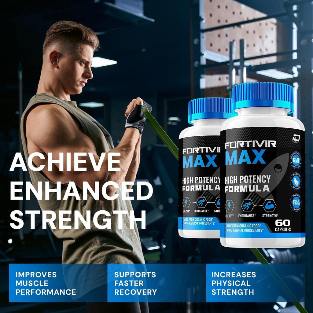 Fortivir Max Capsule – Fortivir Max All Natural Supplement Advanced Formula Overall Health Support and Reviews (1 Pack - 60 Capsules)