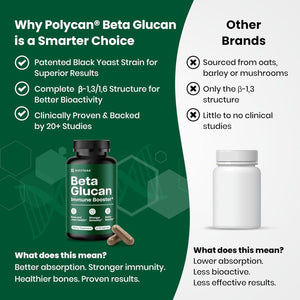 Nutriana Beta Glucan Supplements 1000Mg – 1,3/1,6D Beta Glucan Capsules for Immune Support – Natural Beta Glucans Fiber Supplement – 60 Veggie Capsules (60 Count, Unflavored)
