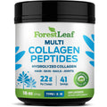 Forestleaf Collagen Peptides Powder Unflavored - Hydrolyzed Grass Fed Keto Collagen Protein Powder Type 1, 2 & 3 - Vital Hair, Skin, Nails, Joints, Recovery, 11G per Serving
