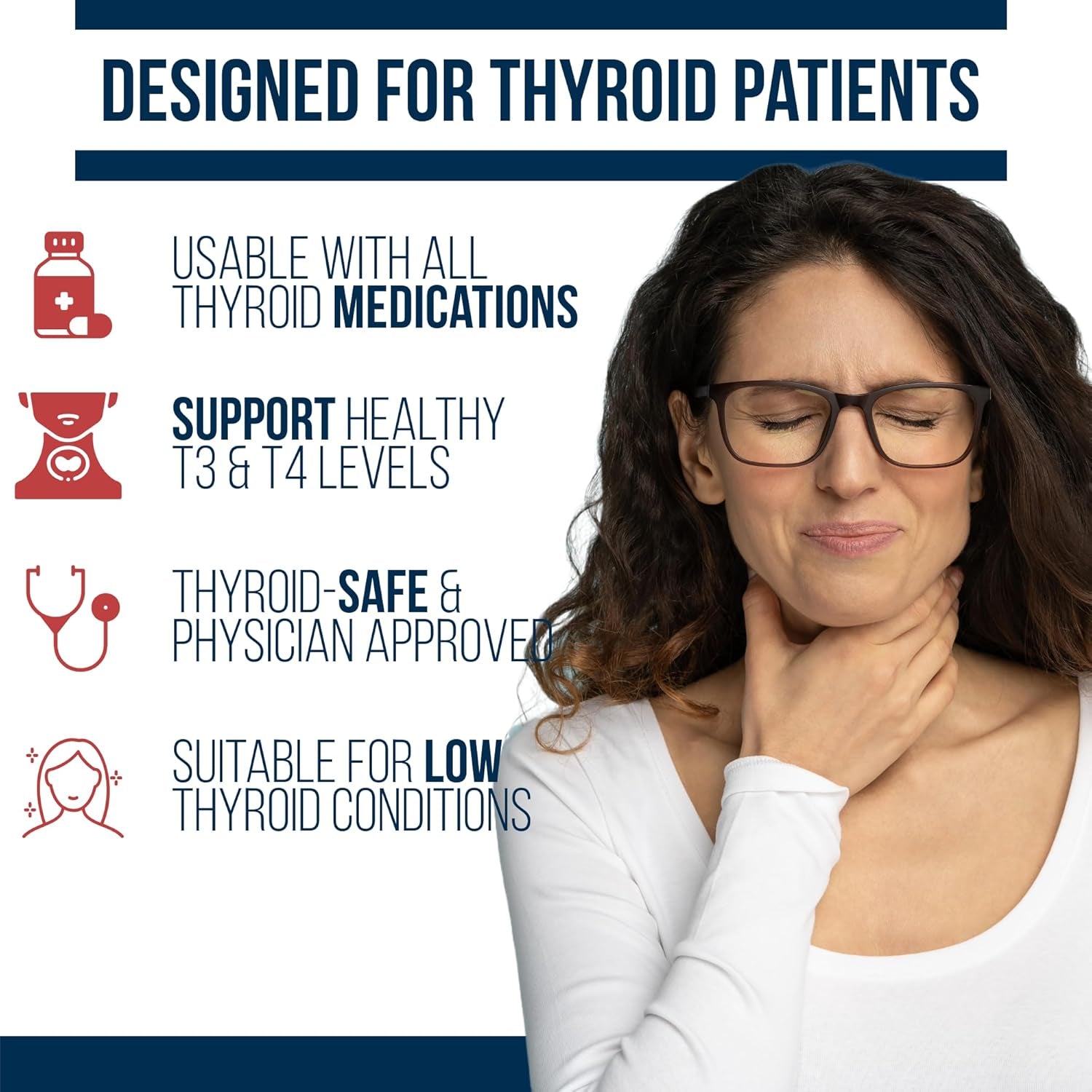 Dr. Westin Childs - Thyroid Glandular+ Freeze Dried, Grass-Fed Bovine Thyroid Support & Endocrine Health Supplement - L-Tyrosine, Selenium, Iodine 120 Ct