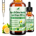 Myo & D-Chiro Inositol Supplement for Women, 40:1 Ratio Inositol Complex W. Multivitamin Chasteberry for Hormone Balance, Ovarian & Cycle Health* Liquid Drops 6X Stronger than Pills Powder