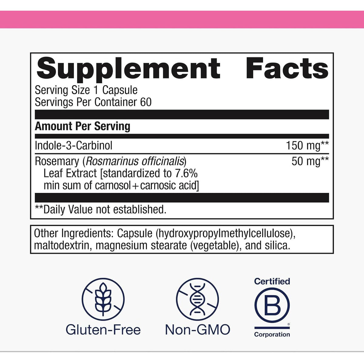 Metagenics Meta Indole-3-Carbinol Supplement - Supports Estrogen Hormone Balance, Antioxidant & Liver Health* - Non-Gmo, Gluten-Free, Vegan - GMP Certified Facility - 60 Capsules