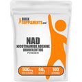 Bulksupplements.Com NAD Powder - Nicotinamide Adenine Dinucleotide, NAD Supplement 500Mg - for Energy Support, Pure & Gluten Free, 500Mg per Serving, 50G (1.8 Oz) (Pack of 1)