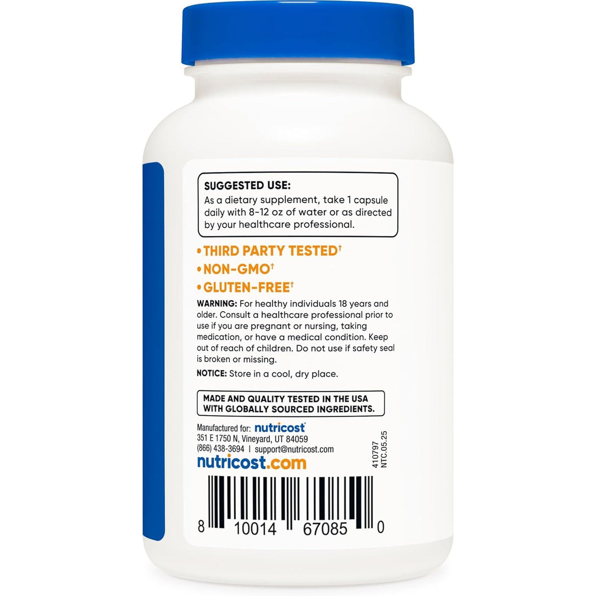 Nutricost Acai Extract 120 Capsules for 120 Servings - Euterpe Oleracea, GMO Free, Gluten Free and Vegetarian