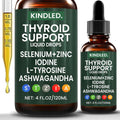 Thyroid Support Drops | Selenium Zinc Iodine L-Tyrosine Ashwagandha Liquid Drops, Thyroid Bloom Support | Body Balance & Support - 4 FL.OZ (1)