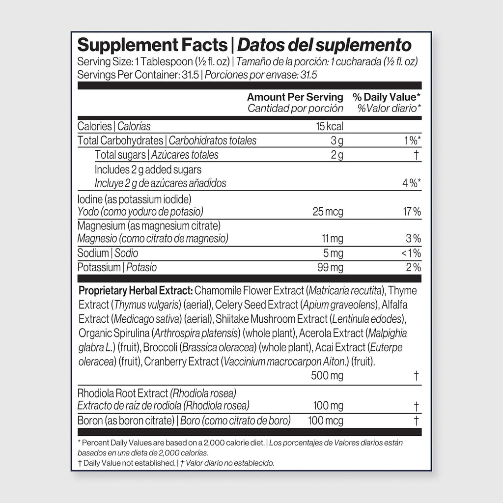 Immunotec K-21+ Adaptogen Liquid Supplement – Rhodiola Rosea + 21 Botanicals + 4 Mineral Complex | Stress, Focus and Immune Support | Gluten Free, Vegan, No Artificial Sweeteners