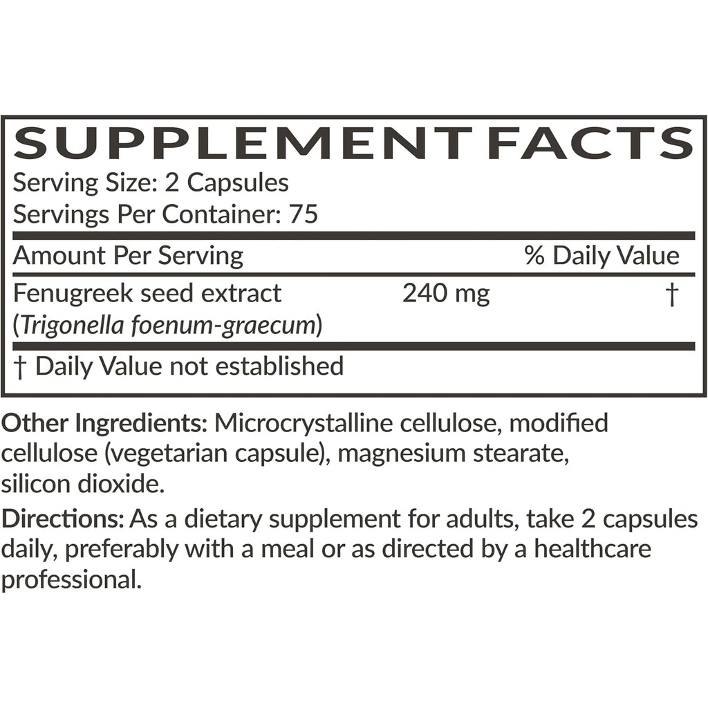 Futurebiotics Fenugreek Extra Strength Supports Overall Good Health & Well-Being, Non-Gmo, 150 Vegetarian Capsules