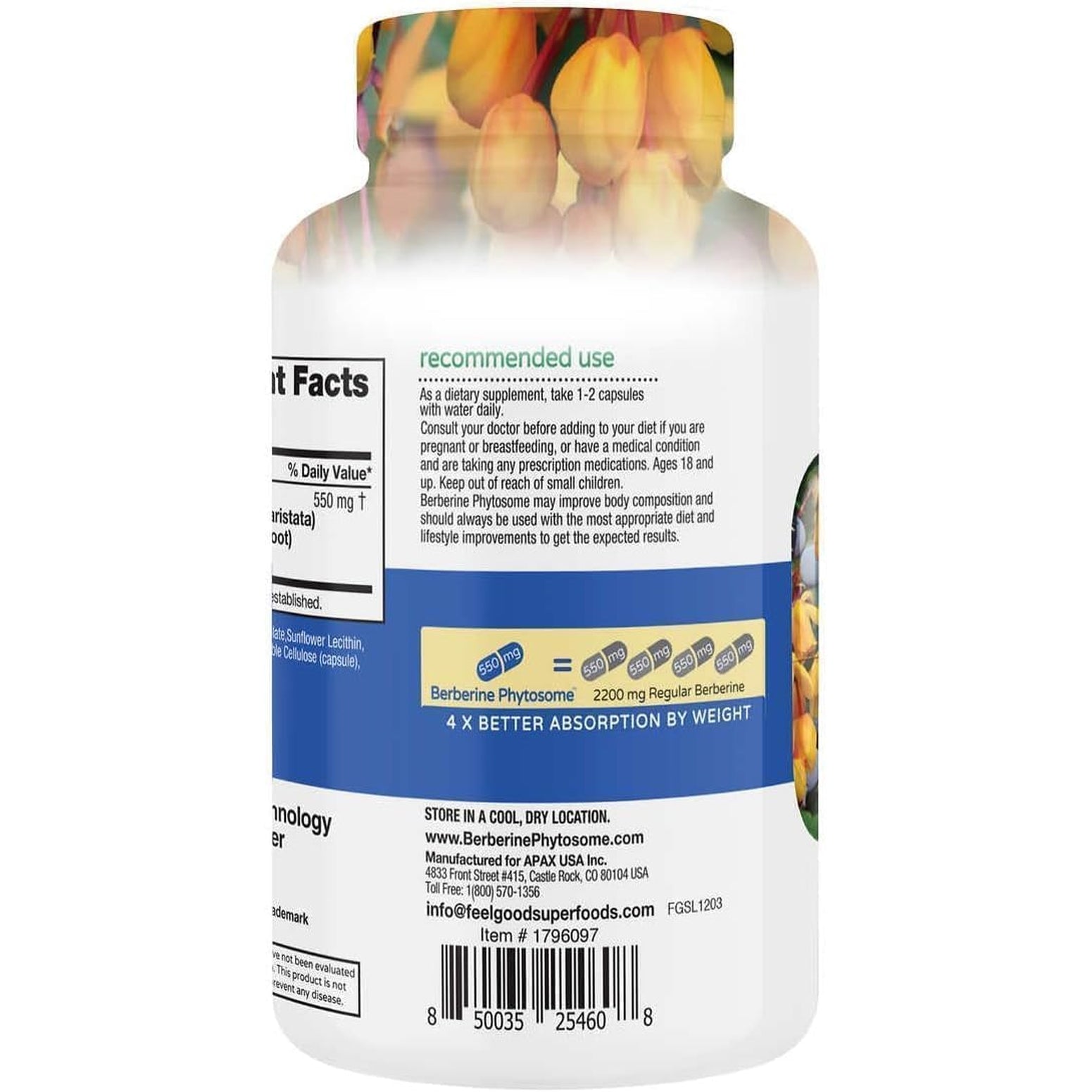 Berberine Phytosome, 120 Vegan Capsules