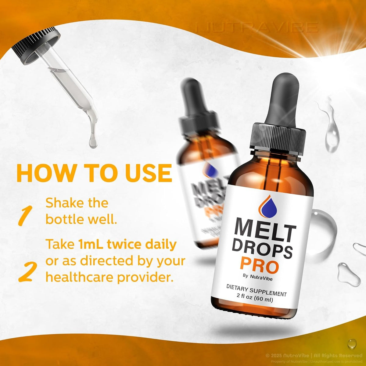 Melt Drops Pro – Meltdrops Liquid Formula for Body Balance, Fitness & Energy | Plant-Based Blend for Active Lifestyle Support | Easy-To-Use Gotas | Inspired by Pink Salt Trick (30 Servings)