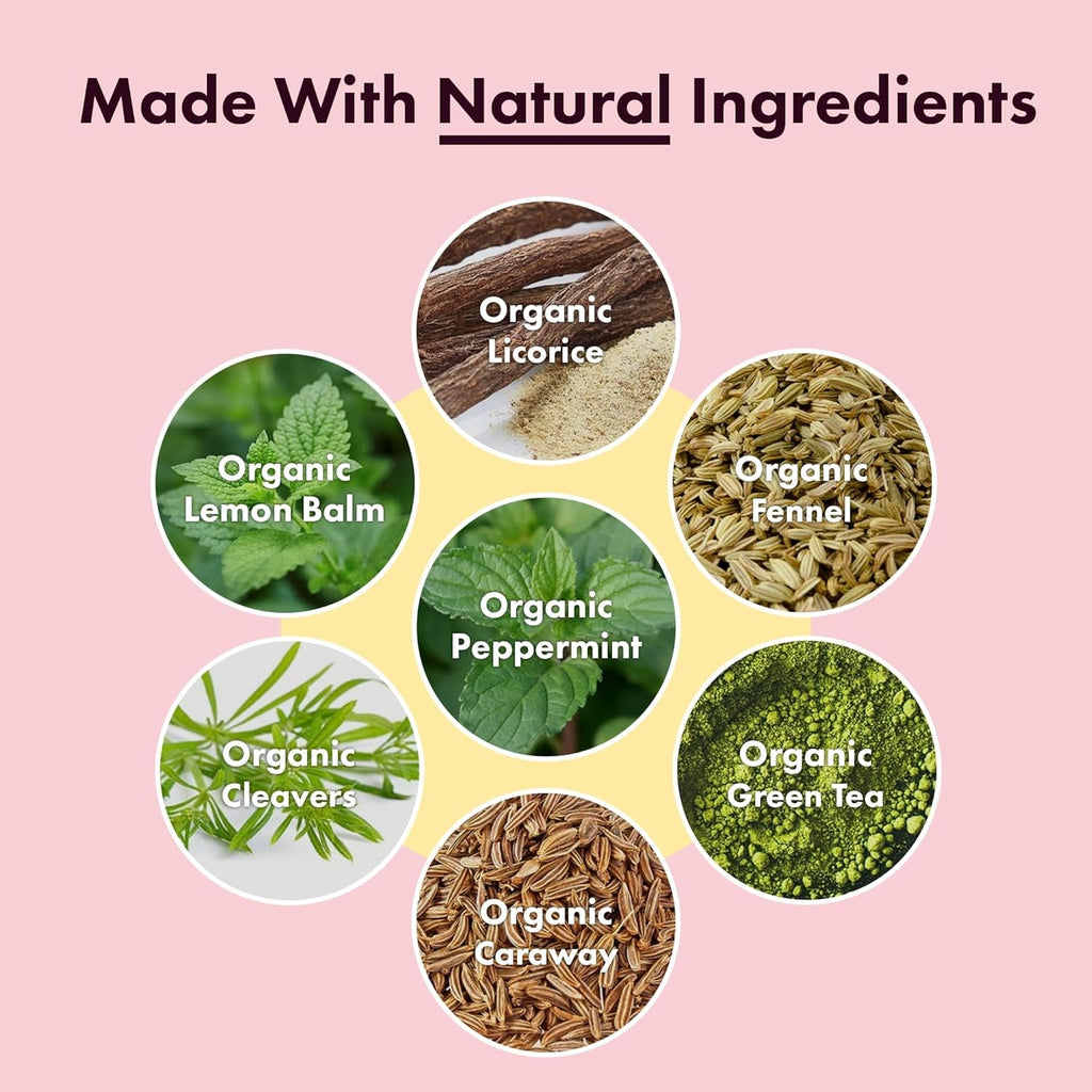 Flat Tummy Tea – 2-Step, 4 Week Program – Detox Tea to Boost Energy & Reduce Bloating* - All Natural Detox Cleanse W/ Green Tea, Lemon Balm, Dandelion, Fennel, & More - Digestion Support