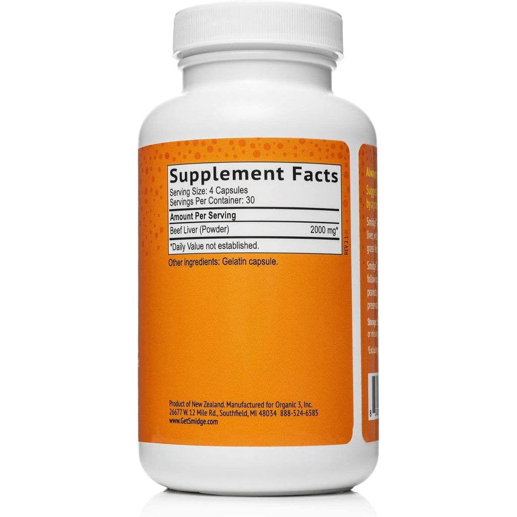 Smidge Beef Liver Capsules