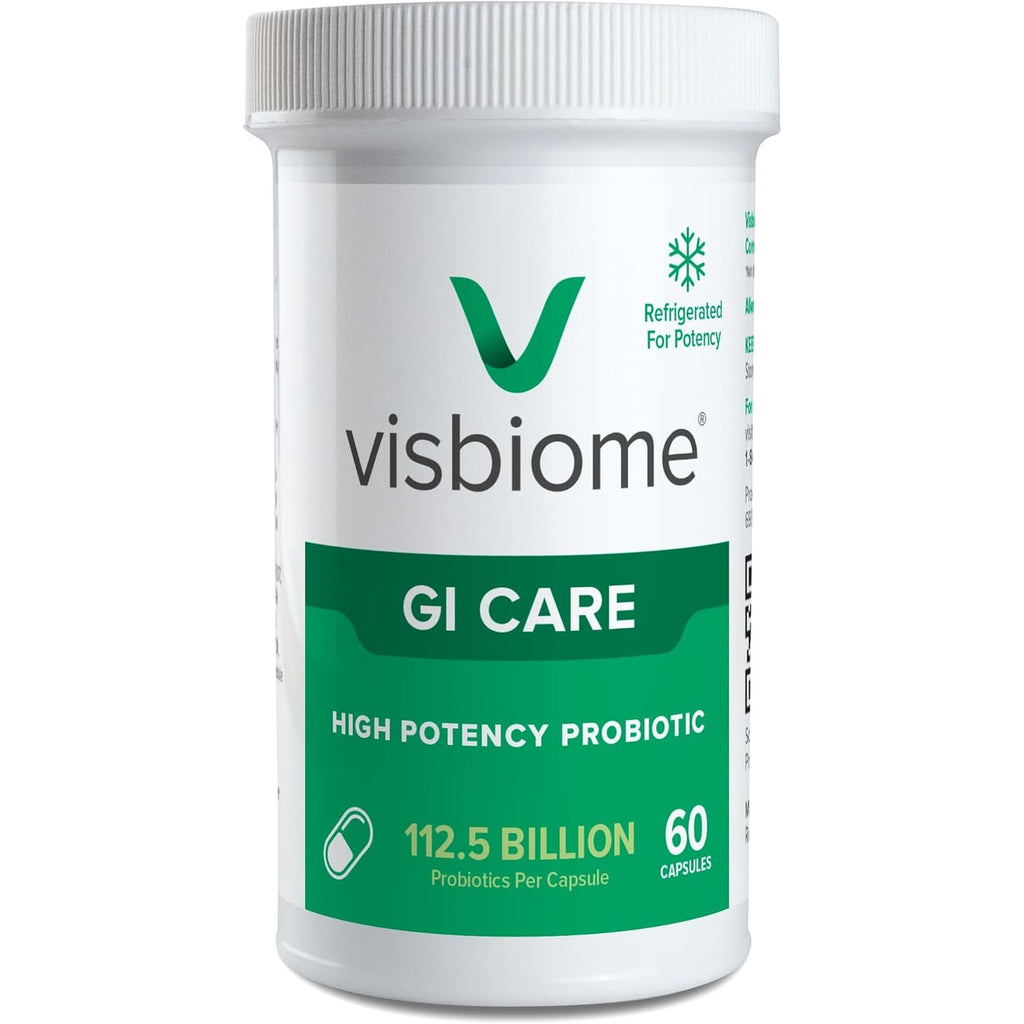 Visbiome® GI Care - High Potency Probiotic - 112.5 Billion CFU Live Probiotics, Original De Simone Formulation, Made in USA, 60 Capsules.
