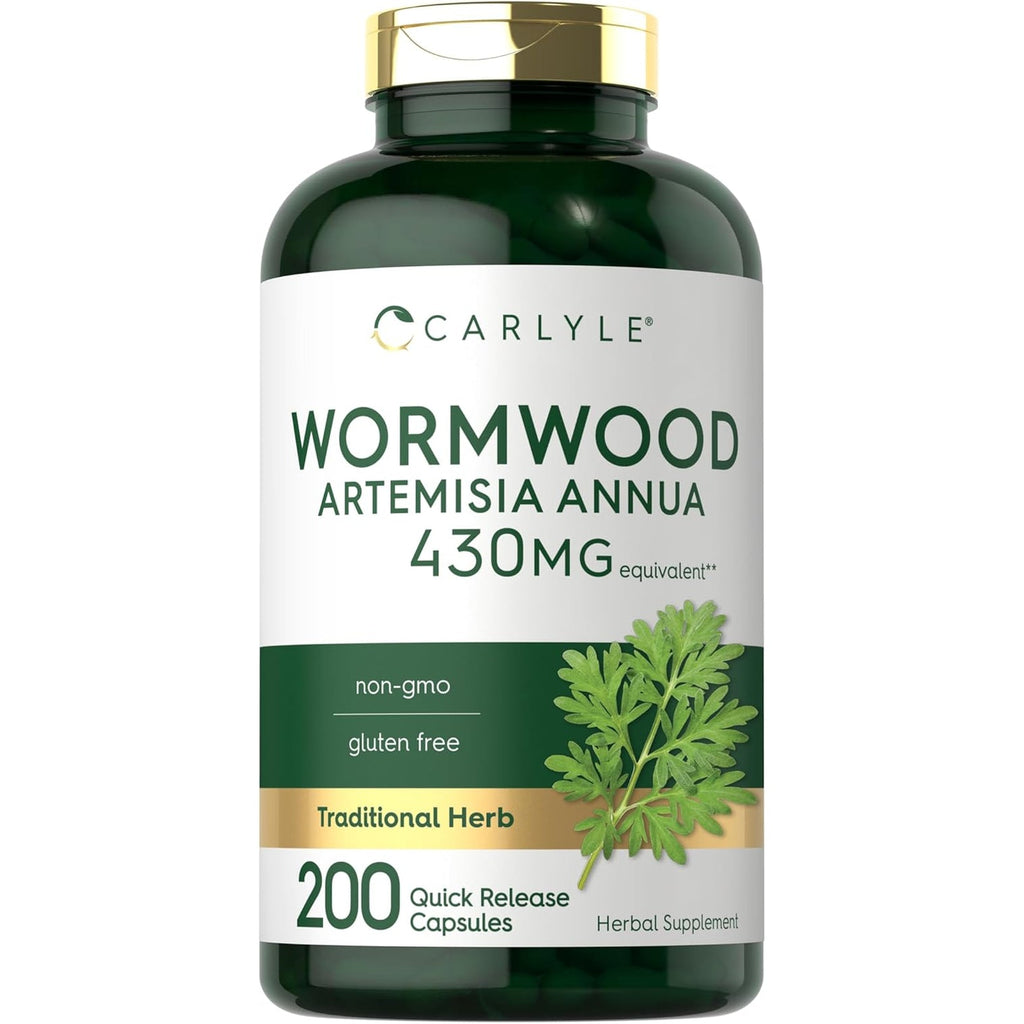 Carlyle Wormwood Capsules | Artemisia Annua Herb | 200 Count | Non-Gmo & Gluten Free Supplement