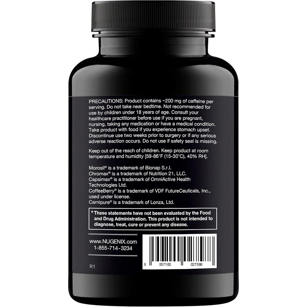 Nugenix Thermo - Thermogenic Fat Burner Supplement Pills for Men, Extreme Metabolic Accelerator, 60 Count