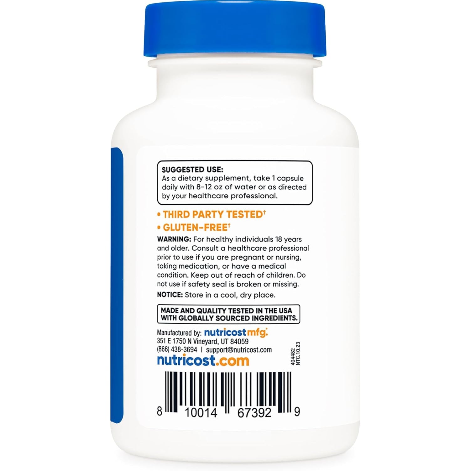Nutricost Policosanol 100Mg, 120 Capsules - Gluten Free, Non-Gmo, and Vegetarian Friendly