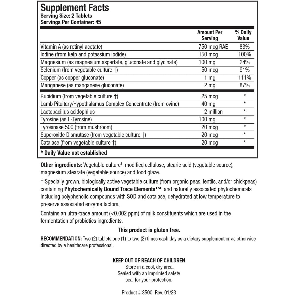 BIOTICS RESEARCH Thyrostim™ –Endocrine Support, Balance Thyroid Hormones, T3, T4, Aid Thyroid Gland, Boost Metabolism, Aid in Digestion, Support Nervous System 90 Tablets