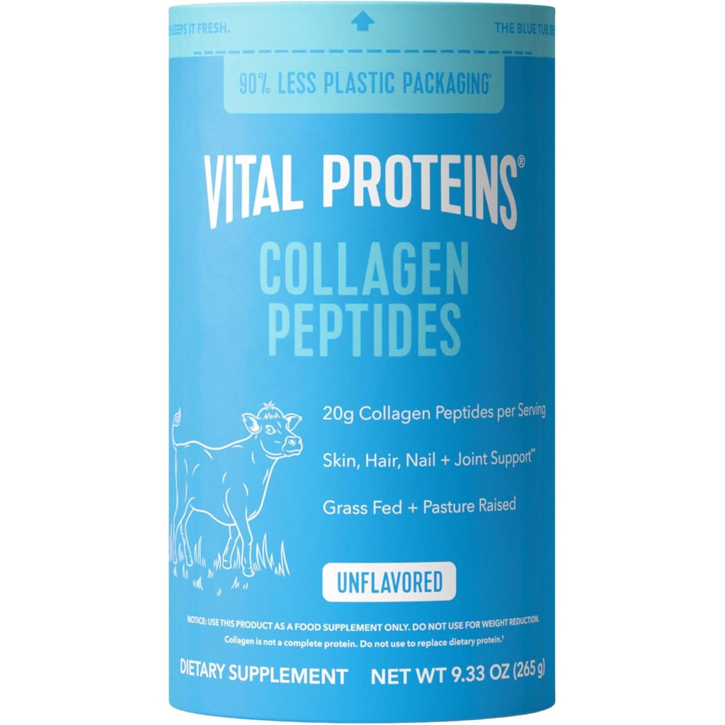 Vital Proteins Collagen Peptides Powder - Supports Hair, Nail, Skin, Bone & Joint Health, Unflavored, Collagen Protein 9.33 OZ