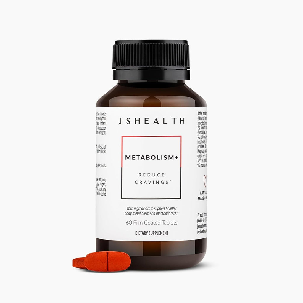 Jshealth Metabolism Supplement. Chromium for Healthy Blood Sugar and Cravings Support. with Zinc, Magnesium, Cinnamon, Gymnema. by Nutritionist Jessica Sepel (60 Tablets)