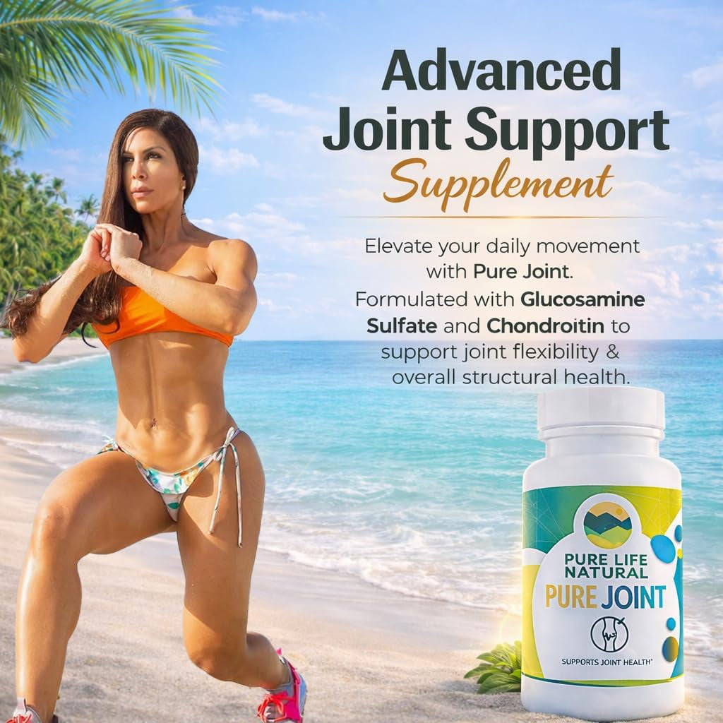 Pure Joint – Glucosamine Chondroitin MSM - Joint Support Supplement – Joint Mobility & Cartilage Support – 90 Tablets by Haidy Cruz