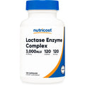 Nutricost Lactase Enzyme Complex 3,000 FCC ALU, 120 Vegetarian Capsules - Non-Gmo, Gluten Free, 120 Servings