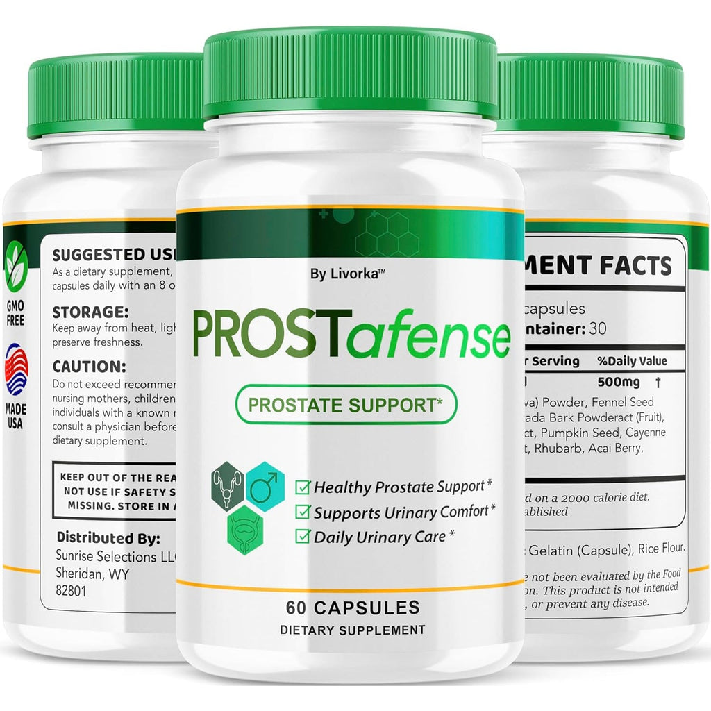 (2 Pack) Prostafense Health Supplements for Men Capsules - Official Prostafense Pills All Natural Support, Prostafence Maximum Strength Premium Formula for Daily Wellness, 120 Capsules for 2 Months