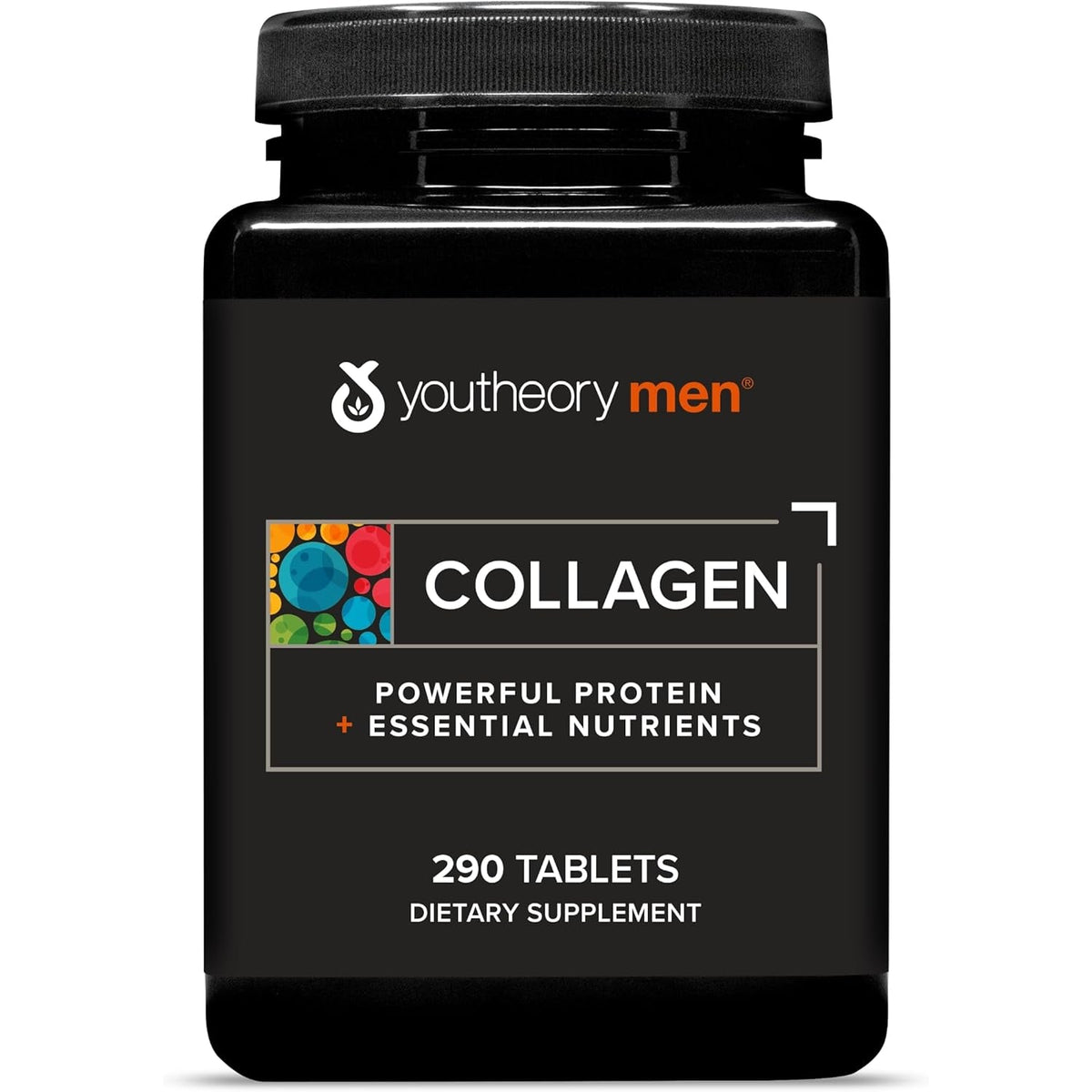 Youtheory Men’S Collagen - 5,000 Mg Hydrolyzed Collagen Peptides - with Amino Acids, Vitamin C, & Natural Ingredients - Supports Joint, Muscle, Hair & Nail Health* - 290 Tablets (48-Day Supply)