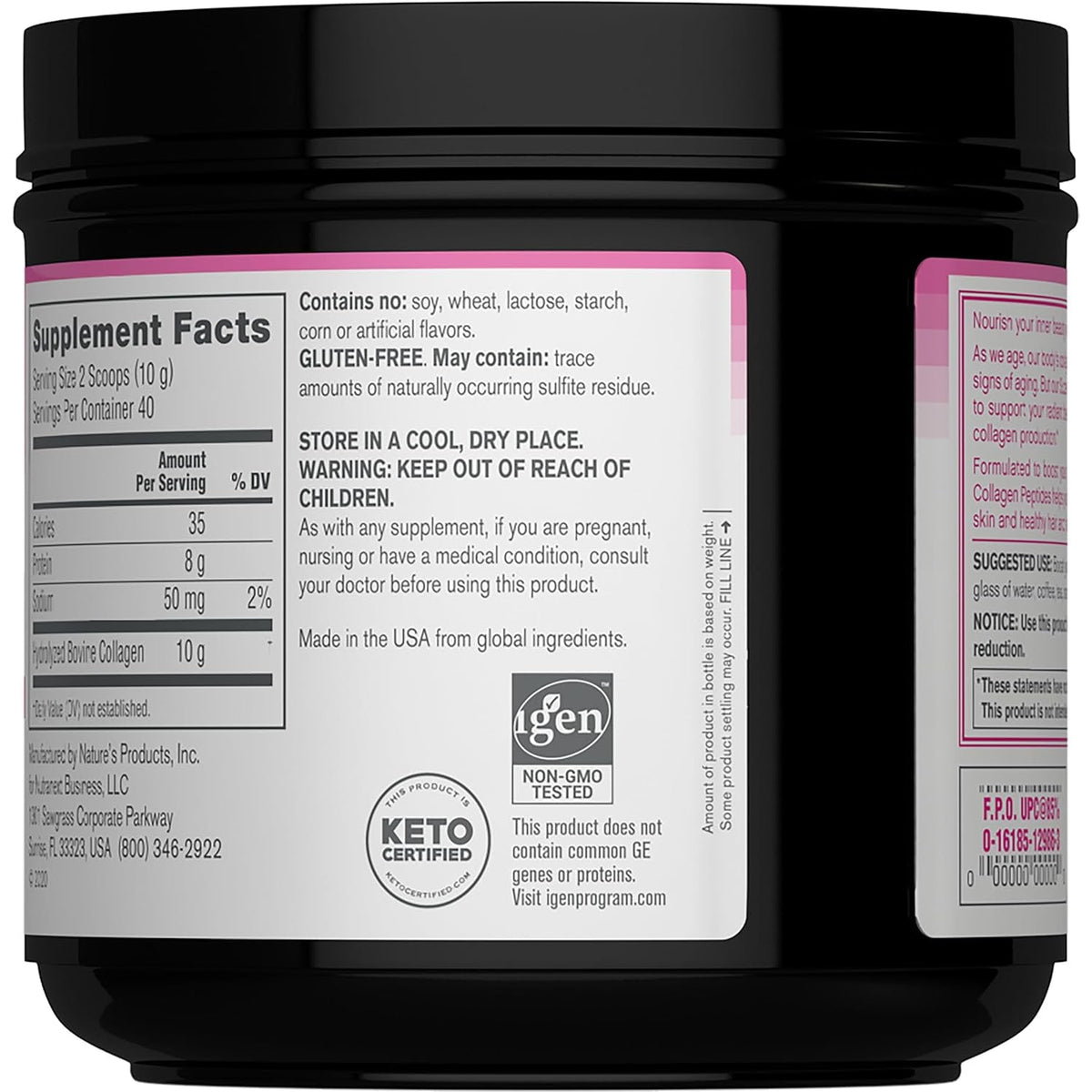 Neocell Grassfed Collagen Peptides Powder | 14 Oz | Unflavored | for Women and Men | Hair, Skin, & Nails
