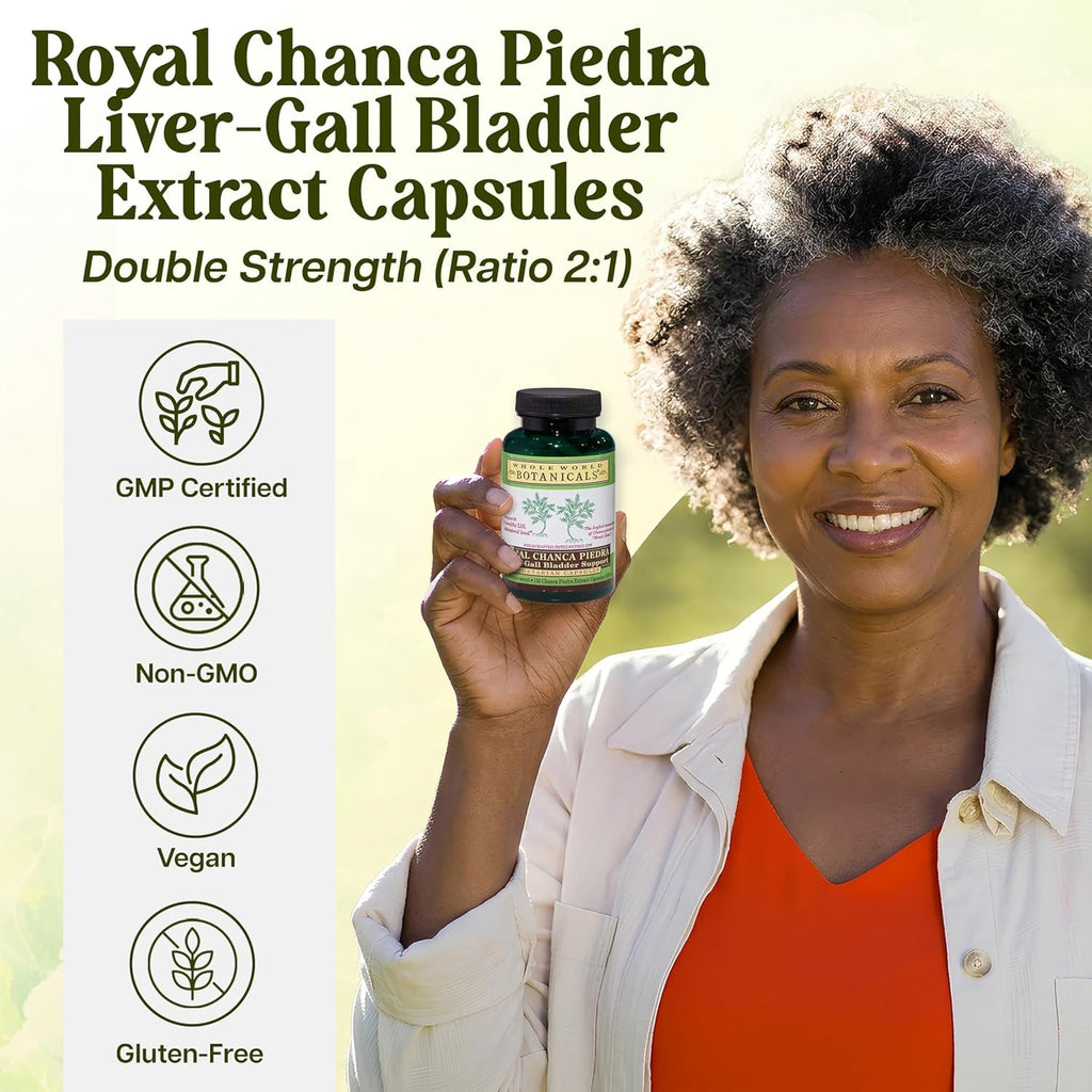 Whole World Botanicals Royal Chanca Piedra Herbal Supplement – Traditional Amazon Herb (120 Vegan Capsules, Liver Vegan Capsules)