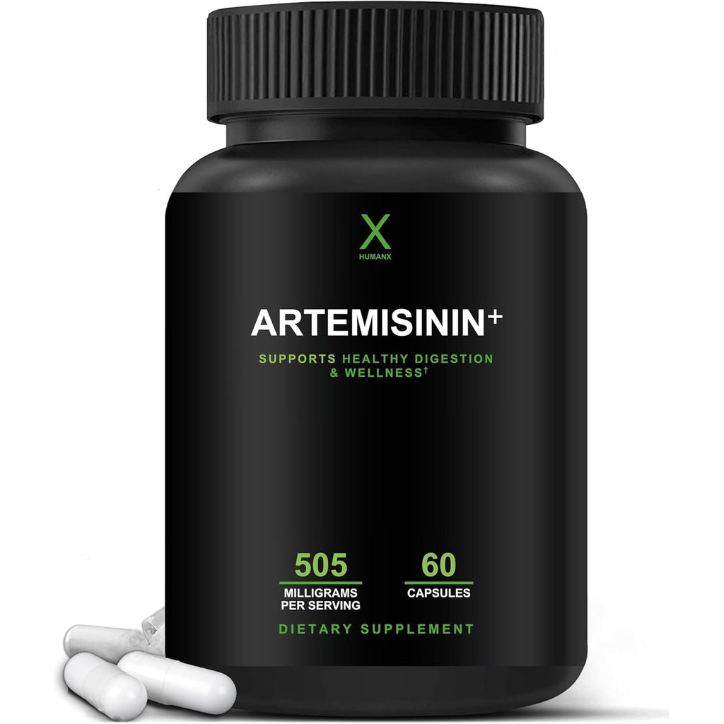 HUMANX Artemisinin 505Mg with Bioperine for Greater Absorption - Supports Healthy Aging, Digestion, and Immunity - USA Third Party Tested - Vegan, Non-Gmo - Artemisia Annua - Sweet Wormwood Extract