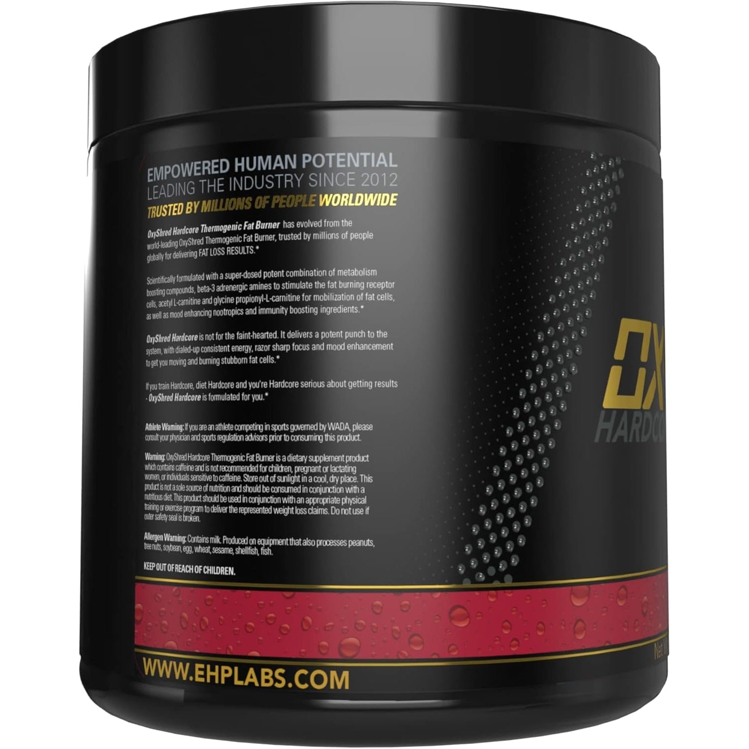 EHP Labs Oxyshred Hardcore Super Dosed Pre Workout Powder - Preworkout Powder with L Glutamine & Acetyl L Carnitine, Energy Boost Drink - 275Mg of Caffeine - Cali Cola, 40 Servings