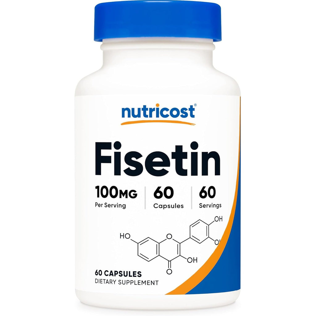 Nutricost Fisetin Capsules 100Mg, 60 Capsules - Natural Polyphenol Antioxidant - Non-Gmo, Gluten Free, and Vegan Friendly Supplement