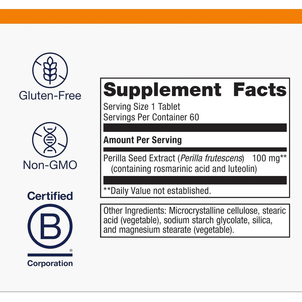 Metagenics Perimine - Perilla Seed Extract with Rosmarinic Acid & Luteolin - Supports Respiratory Health, Immune Function & Allergy Relief* - Non-Gmo, Gluten-Free, Vegetarian - GMP Certified Facility