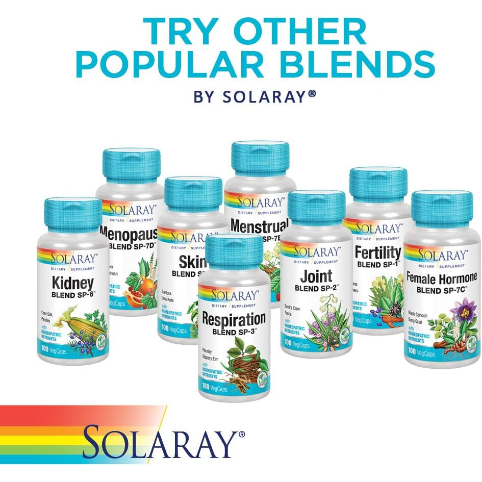 SOLARAY Histamine Blend SP-33 | Herbal Blend with Cell Salt Nutrients for Healthy Histamine Response Support | Non-Gmo & Vegan | 100 Vegcaps | 50 Servings