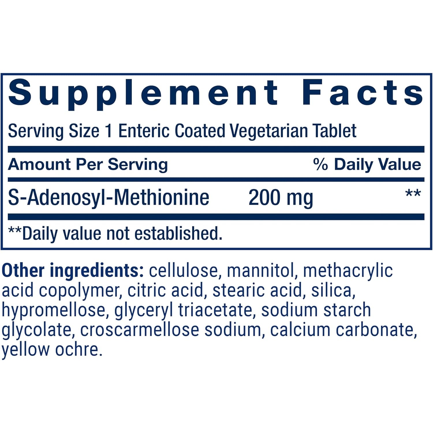Life Extension Same, Mood, Joint & Liver Support, Gluten-Free, Non-Gmo, Vegetarian, 30 Tablets