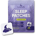Lunavelle Melatonin-Free Sleep Patches for Adults - Natural Sleep Aid with Magnesium, L-Theanine, GABA & Valerian Root - 28 Patches