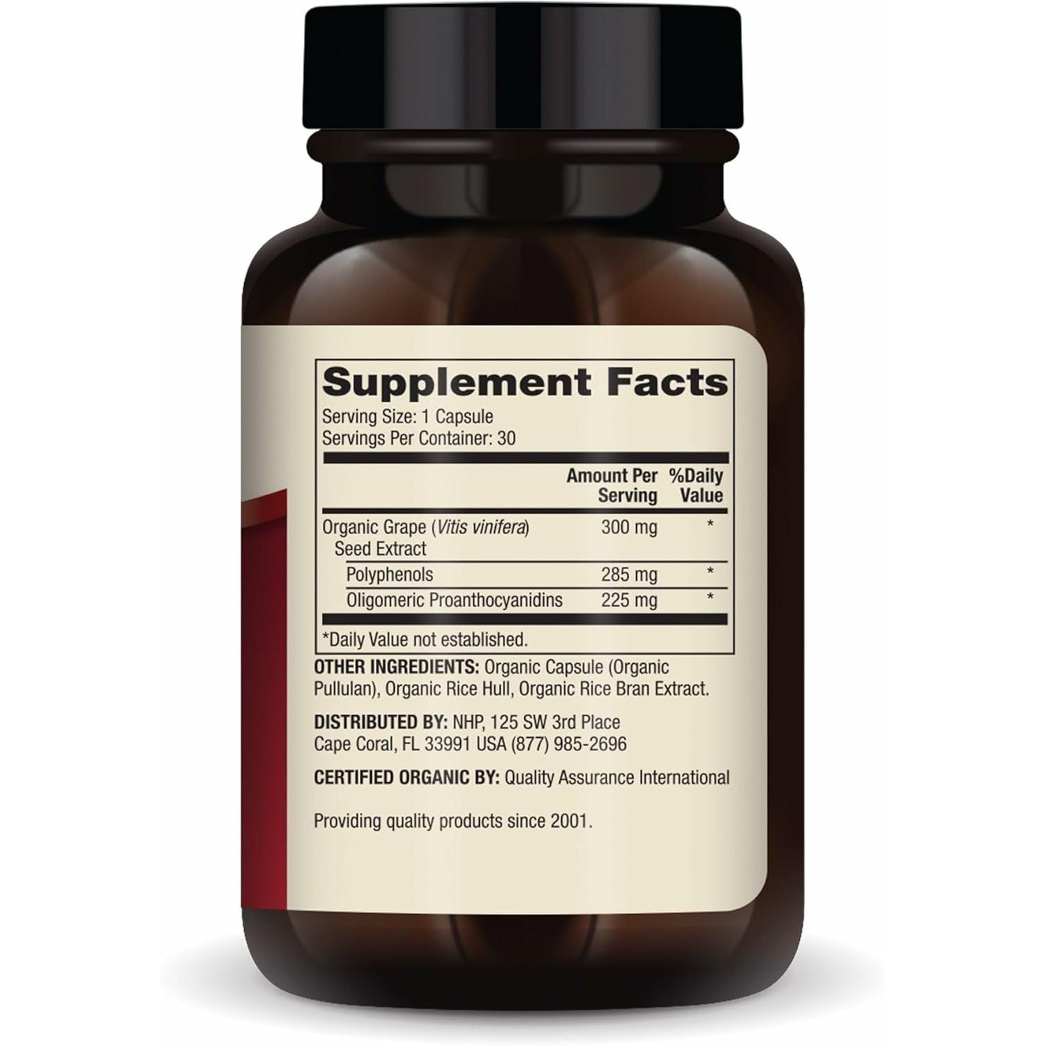 Dr. Mercola Organic Blood Pressure Support - Supports Healthy Circulation - High-Potency Grape Seed Extract - Non-Gmo & Soy-Free - 30 Capsules (30 Servings)