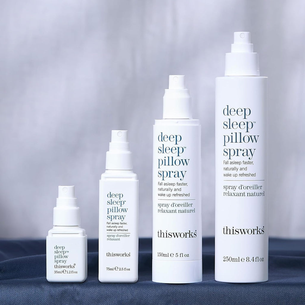 THISWORKS Deep Sleep Pillow Spray – Fast-Acting Natural Formula with Lavender for Relaxation and Restful Sleep – 35 Ml (1.2 Fl Oz) Mini Travel Size