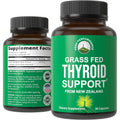 Raw Desiccated Thyroid Supplement. Grass Fed New Zealand Beef Neck & Thyroid Gland Capsules for Women and Men. Ancestral Living Ethically Sourced Bovine Supplements for Energy and Metabolism Support