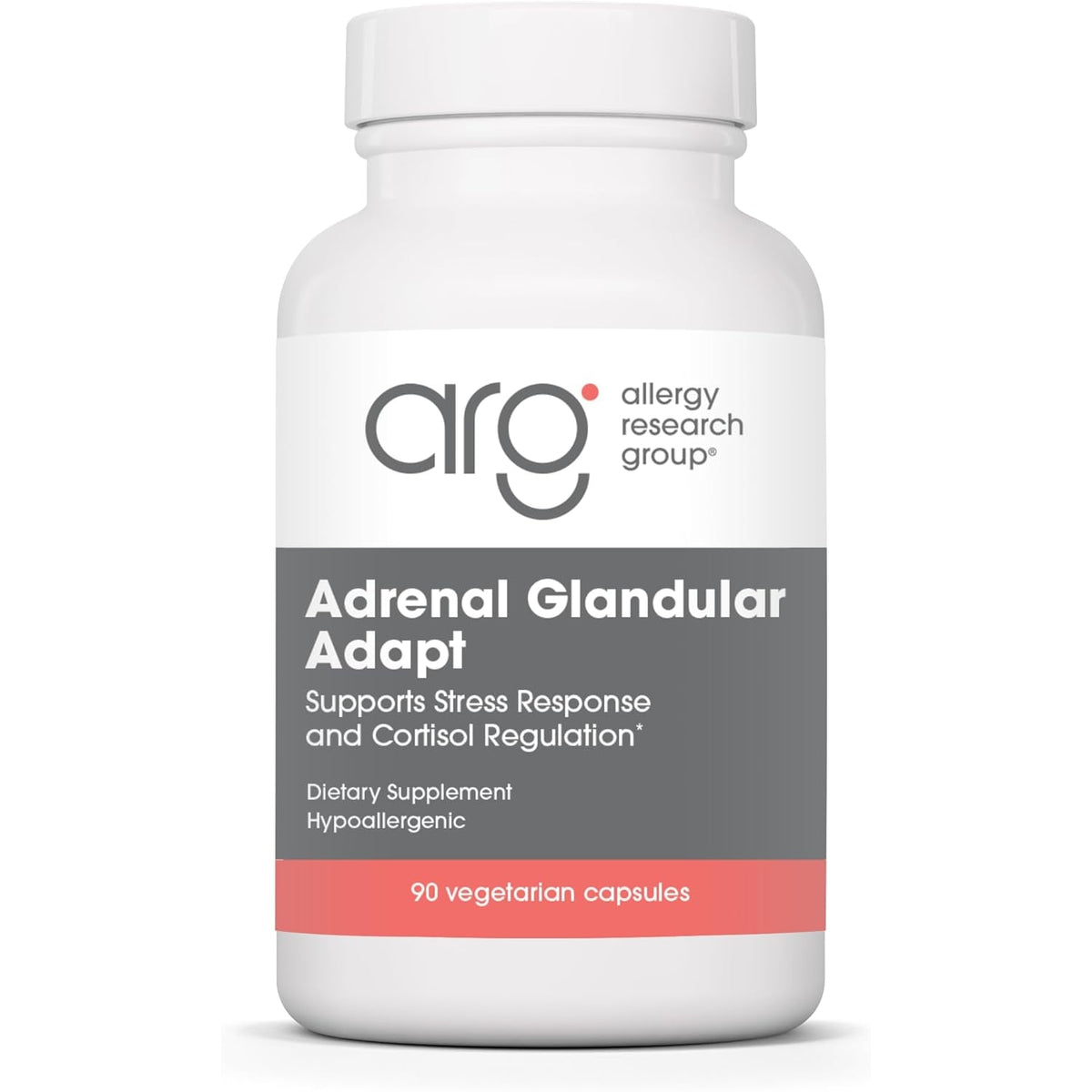 Allergy Research Group - Adrenal Glandular Adapt - Supports Healthy Stress Response and Cortisol Regulation - Hypoallergenic - 90 Vegetarian Capsules