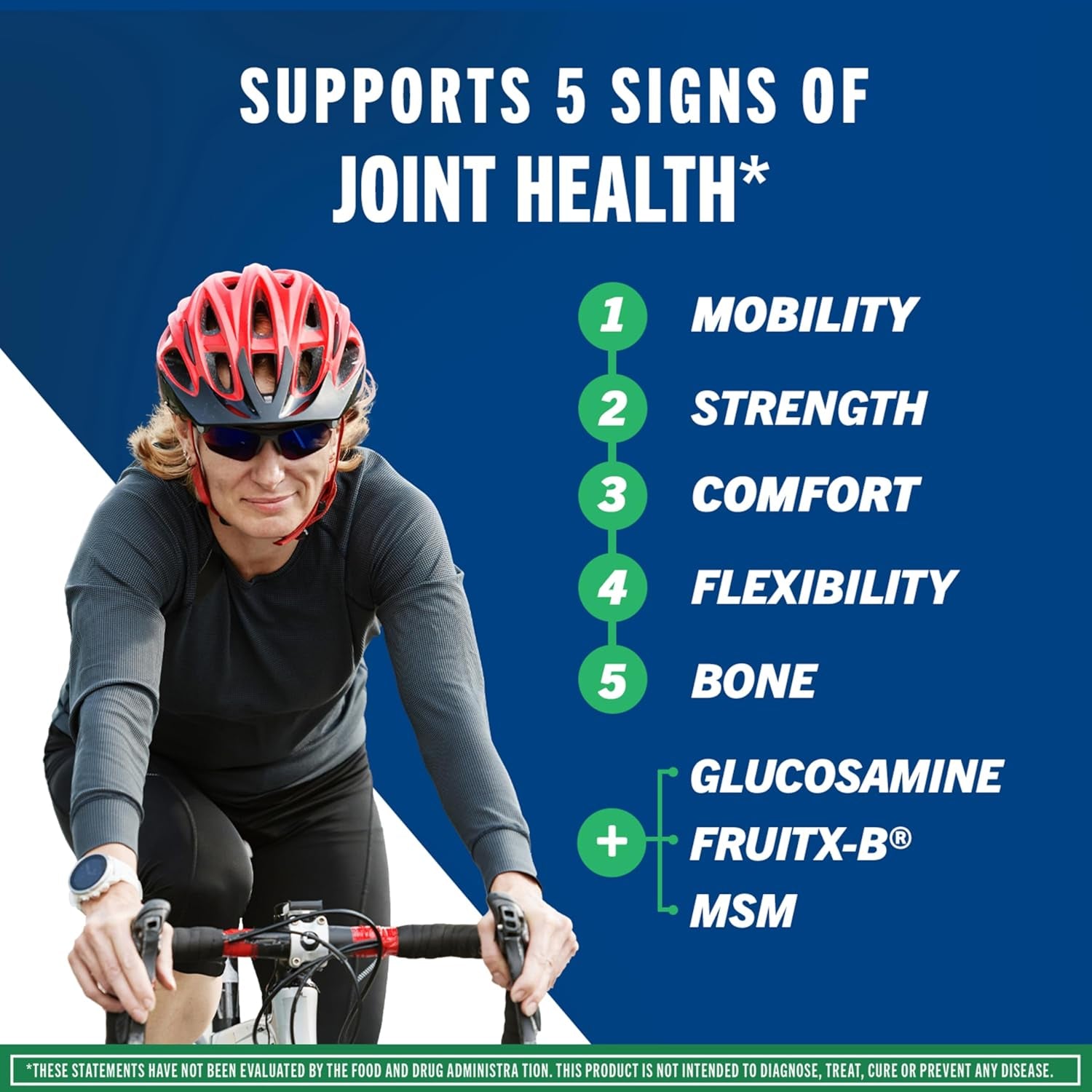 Move Free Advanced Glucosamine Chondroitin MSM Joint Support Supplement, Supports Mobility Comfort Strength Flexibility & Bone - 120 Tablets (40 Servings)*