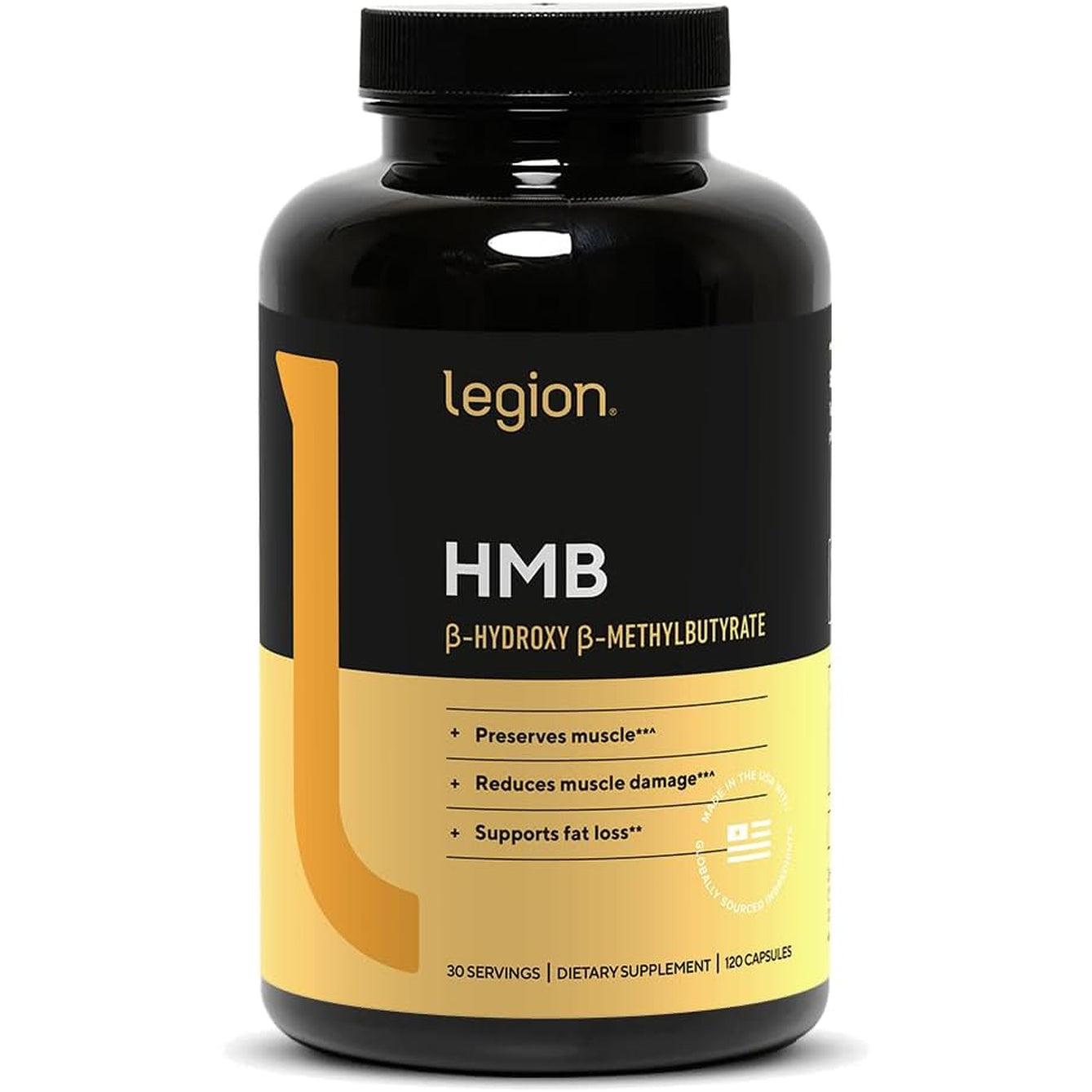 HMB Supplements for Men & Women – 3000Mg Myhmb® Beta-Hydroxy Beta-Methylbutyrate Capsules – Muscle Defense, Leucine Metabolism, Strength Support – Clinically Studied, Third-Party Tested, 30 Servings