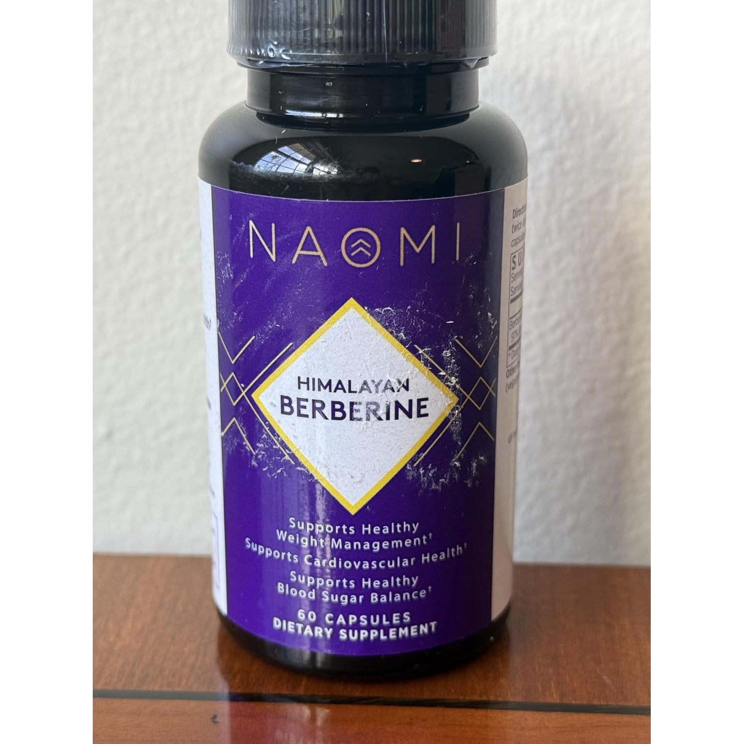 NAOMI Himalayan Berberine 500Mg - Supports Healthy Metabolic Function & Balanced Lipid Profile - Patented HIMABERB®, 97% Pure Berberine Hcl, Supports Healthy Energy, 60 Capsules, 1-Month Supply