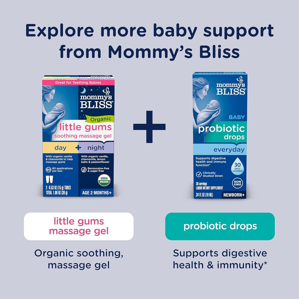 Mommy'S Bliss Organic Baby Bedtime Paci Gel, Promotes Restful Sleep*, Melatonin Free, Age 2 Months+, 0.53 Fl Oz