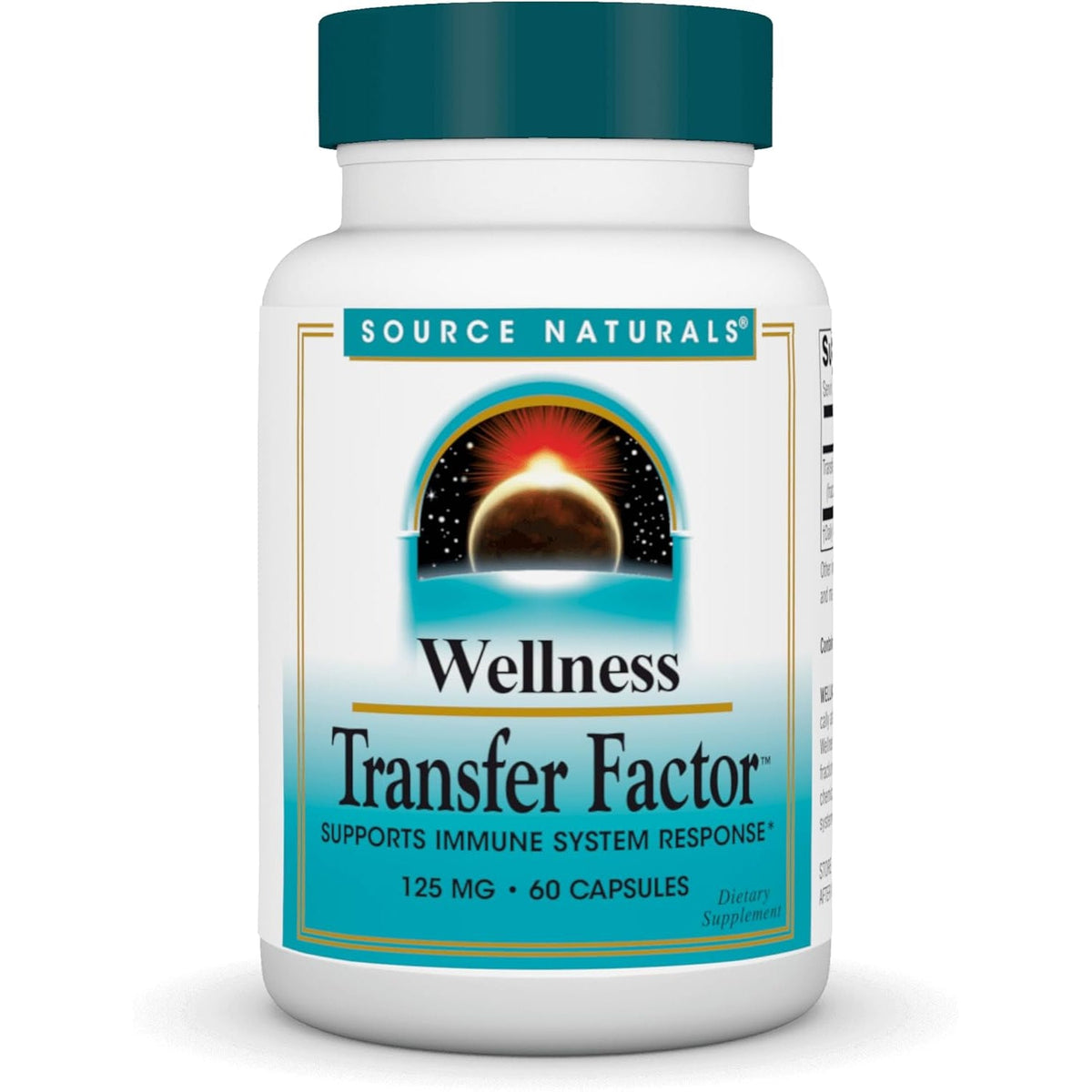 Source Naturals Wellness Transfer Factor, Supports Immune System Response* 125Mg, 60 Capsules