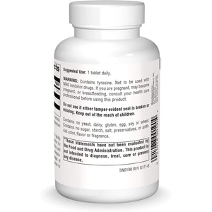 Source Naturals L-Tyrosine -Free Form Amino Acid Supplement - 100 Tablets