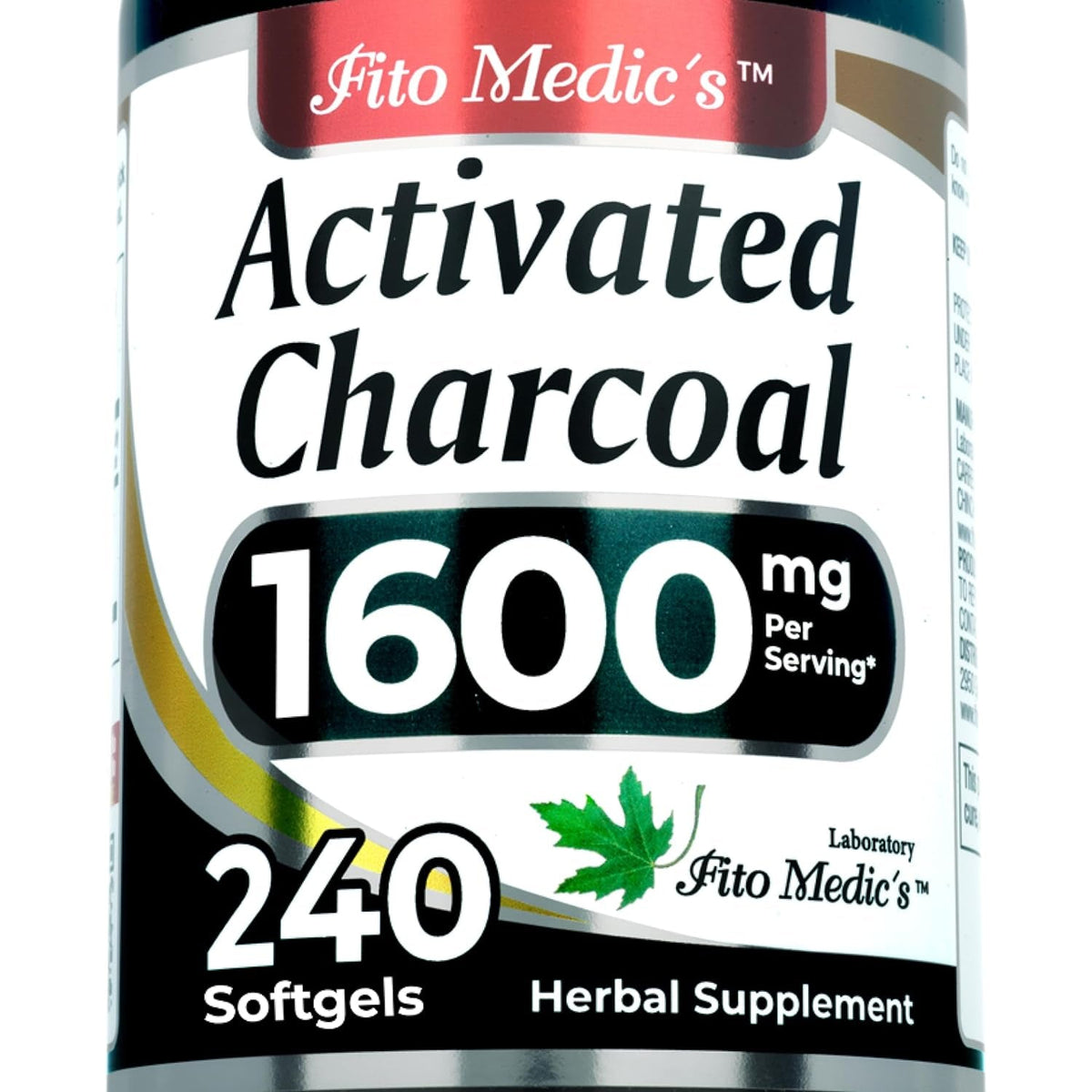 FITO MEDIC'S Lab | Activated Charcoal | 240 Caps | Activated Charcoal Pills