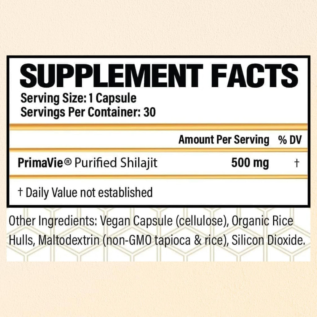 CHOQ® Shilajit - over 50% Fulvic Acid, 500 Mg Vegan Capsules, Energy, Brain, Focus, Collagen, Hormones, Mitochondrial Function, Urolithin A, Lab-Tested