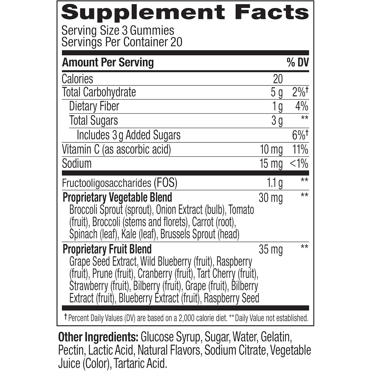 OLLY Supergood Superfoods Gummies, Supports Immune System & Digestive Health,* 15 Superfoods, Prebiotics, Vitamin C, Tropical Bliss Flavor, 20 Day Supply - 60 Count