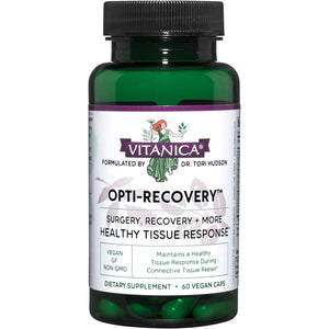Vitanica Opti-Recovery, Pre & Post Surgery Support, Wound Care, BBL, Tummy Tuck, C Section & Postpartum Vitamin Essentials Healing Support, Scar, Shoulder, Hysterectomy, Breast & Lipo, Vegan, 60 Caps